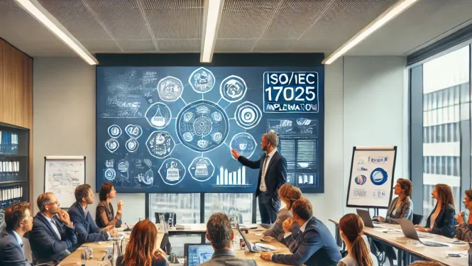 cilvēki semināru zālē, fonā lektors, vīrietis, pie zila ekrāna, tunājot par attēloto kompozīciju ekrānā