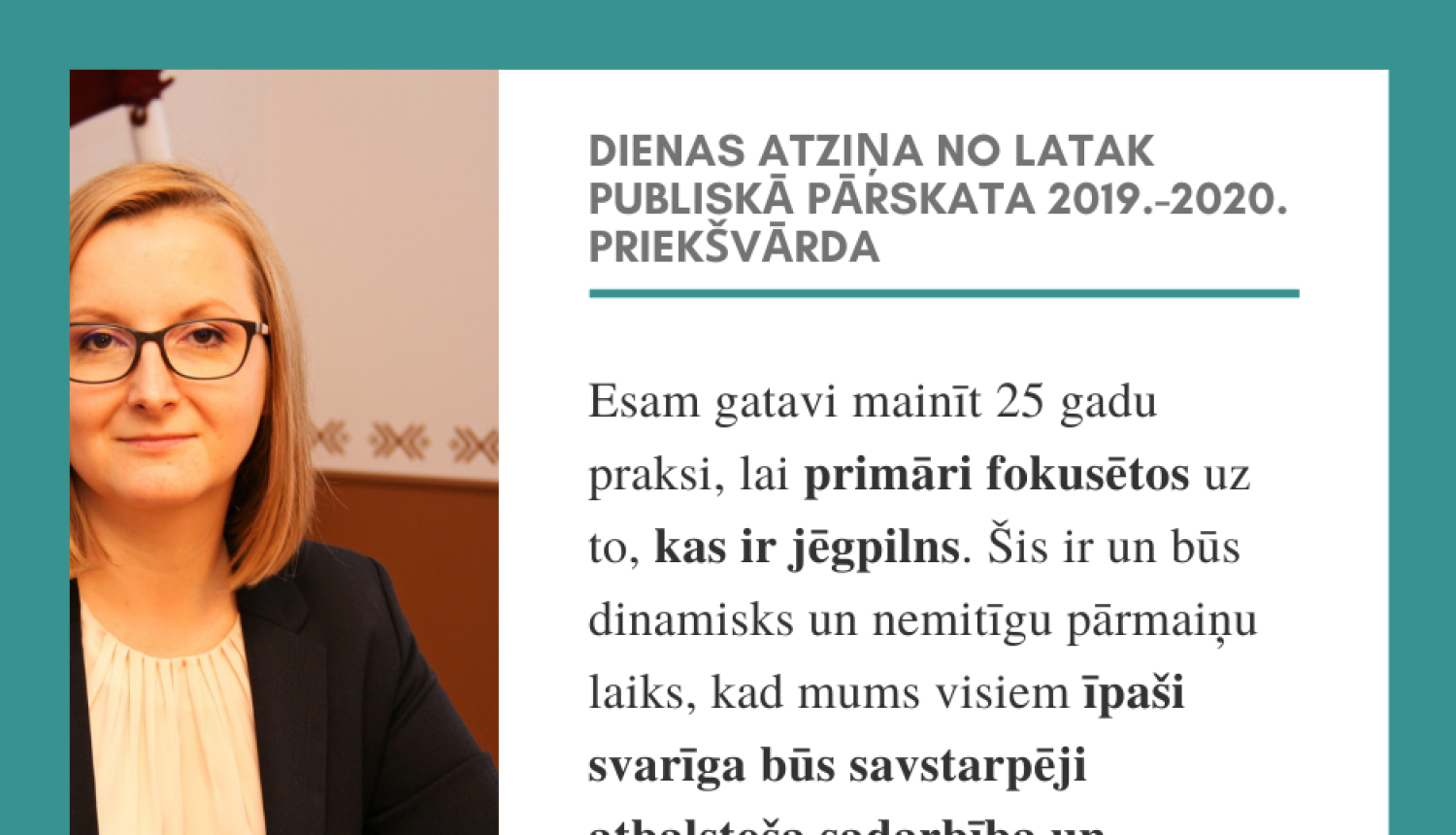 Direktore citāts par sadarbību